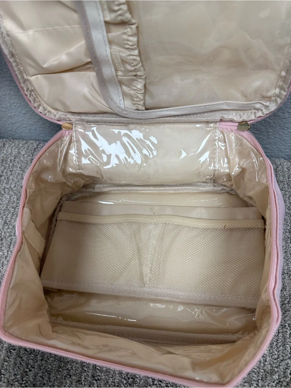 Light Pink Cosmetic Travel Case